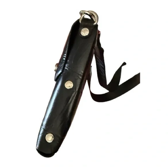 Prune Leather Croc Print Camera Crossbody Phone Bag - Picture 3 of 6